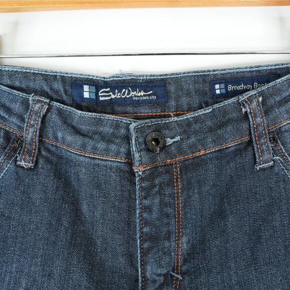 Salt Works Jeans Womens 31x28 Hemmed Broadway Bootcut Stretch Mid Rise Denim - Picture 3 of 10